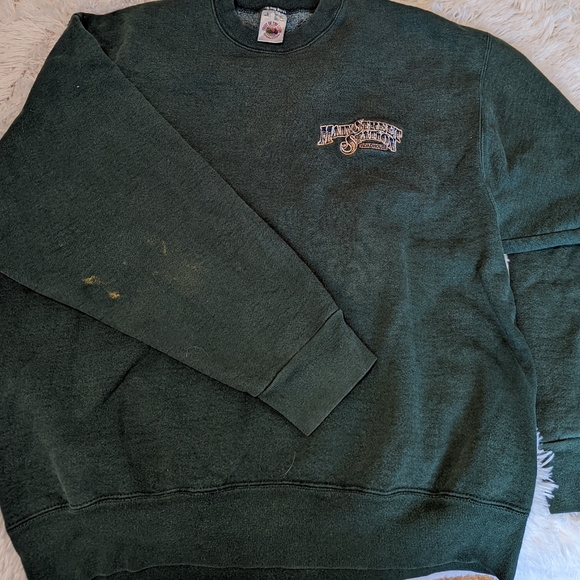 Heavy embroidered crew neck sweater - Picture 4 of 4